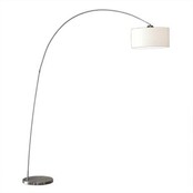 LED Stehleuchte Bow aus mattem Stahl – Moderne Bogenlampe für Innenräume, E27-Fassung, 200 cm Höhe