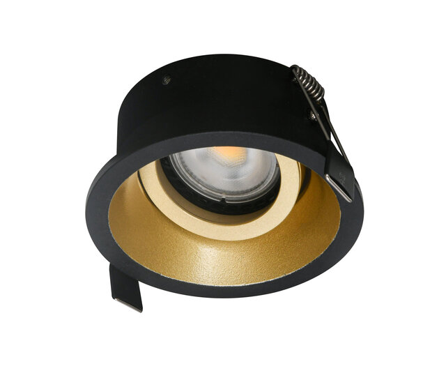 Design LED Einbauspot ROURA rund | Hochwertiges Aluminium | GU10 Fassung 230V | Schwenkbarer Deckenstrahler für Wohnzimmer & Küche | Hotel-Chique Look