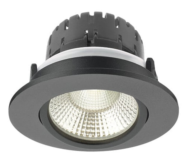 Design LED Einbauspot AUSTIN IP65 | Wasserdicht für Bad & Dusche | Integrierte 6W LED warmweiß | Schwenkbarer Feuchtraum-Strahler | Inkl. Treiber