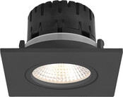 Design LED Einbauspot AUSTIN quadratisch | IP65 Wasserdicht für Bad & Dusche | Integrierte 6W LED warmweiß | Dimmbarer Einbaustrahler eckig | Inkl. Treiber