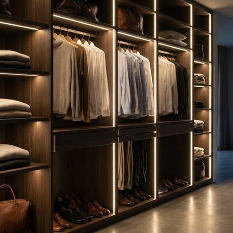 LED Beleuchtung für Garderoben