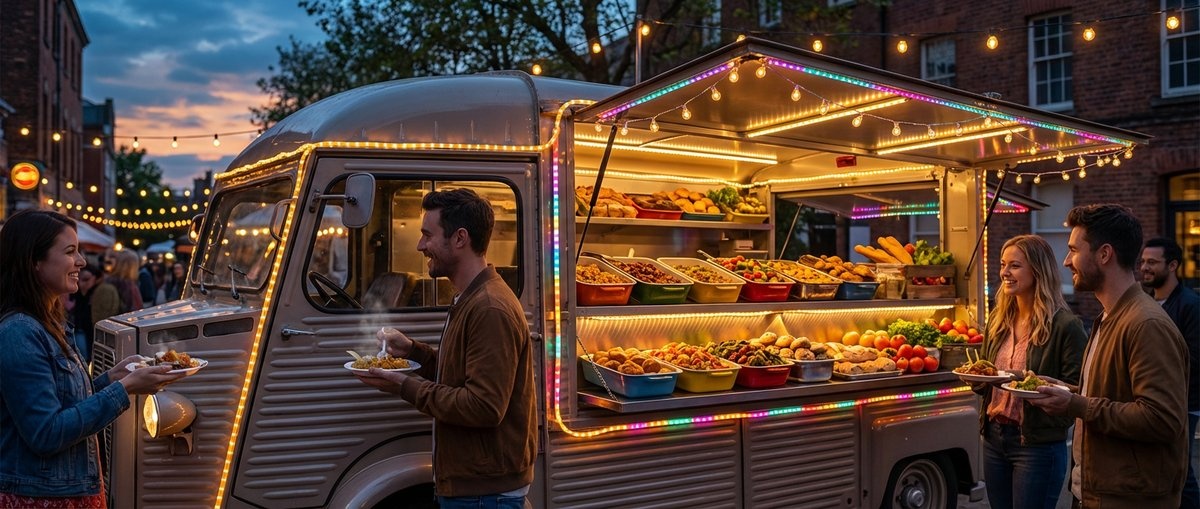 Imbisswagen LED Beleuchtung