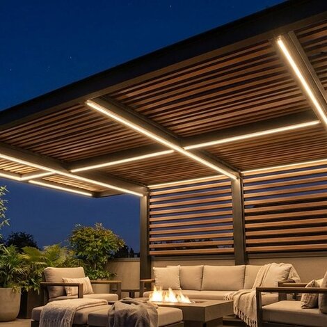 LED Streifen Terrassendach