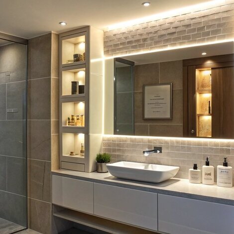 LED-Beleuchtung Bad Nische