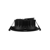 Tronix LED-Downlight Ø145 mm, schwarz, 11 W, 3-CCT – ohne Treiber