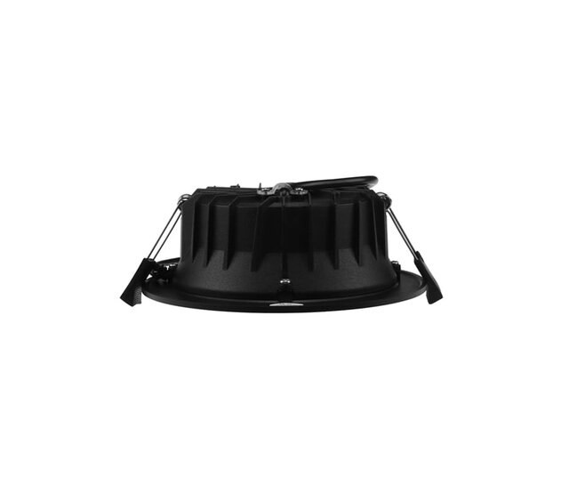Tronix LED-Downlight Ø145 mm, schwarz, 11 W, 3-CCT – ohne Treiber