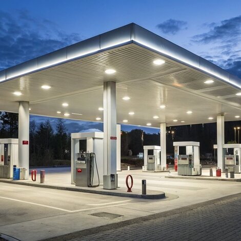 LED-Beleuchtung Tankstellen