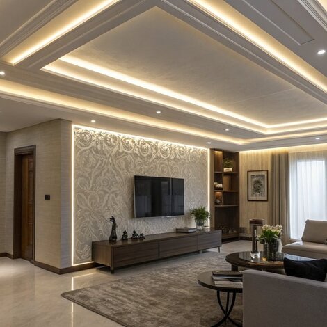 LED-Trockenbauprofil abgehängte Decke