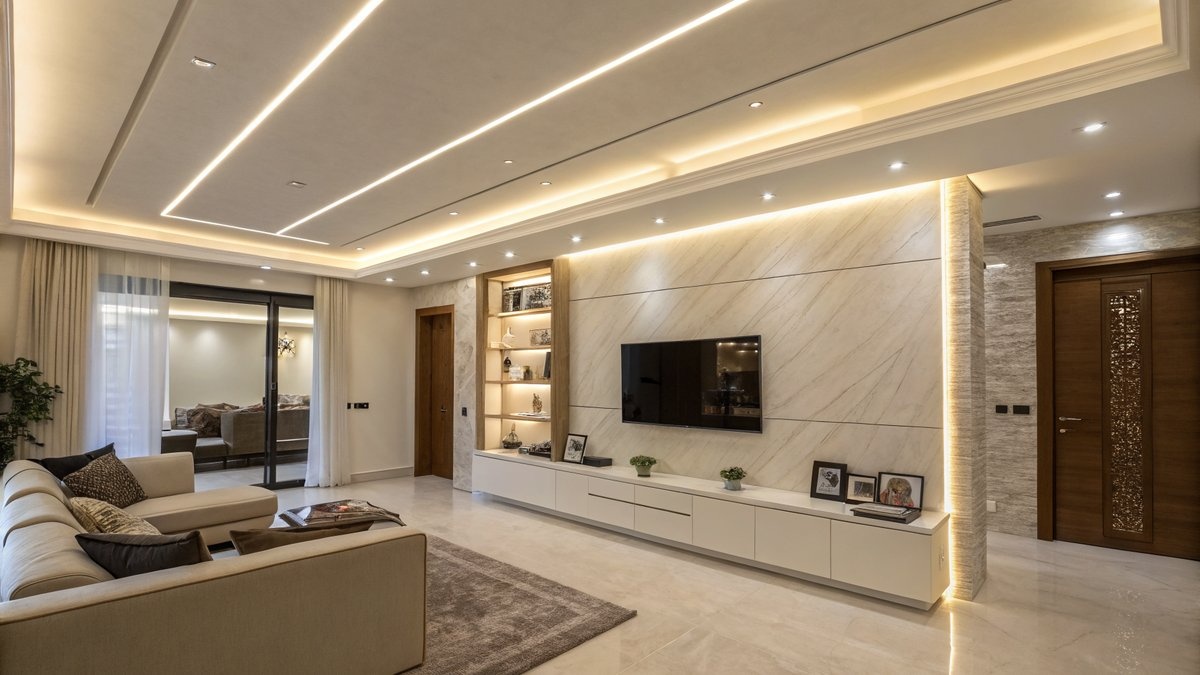 LED-Streifen Gipskartonplatten