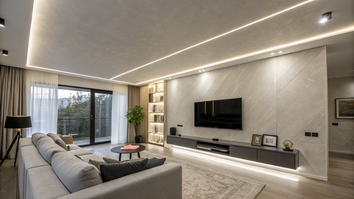 LED-Profil verputzen