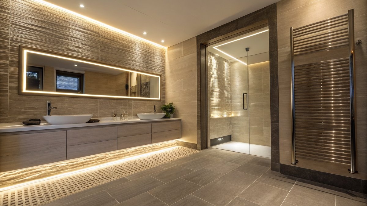 LED-Fliesenprofil Bad