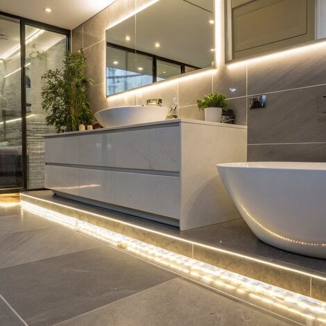 LED-Fliesenprofil Außeneck