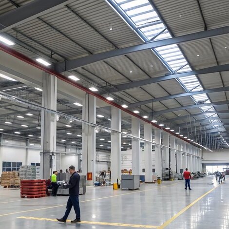 LED-Beleuchtung Werkhallen