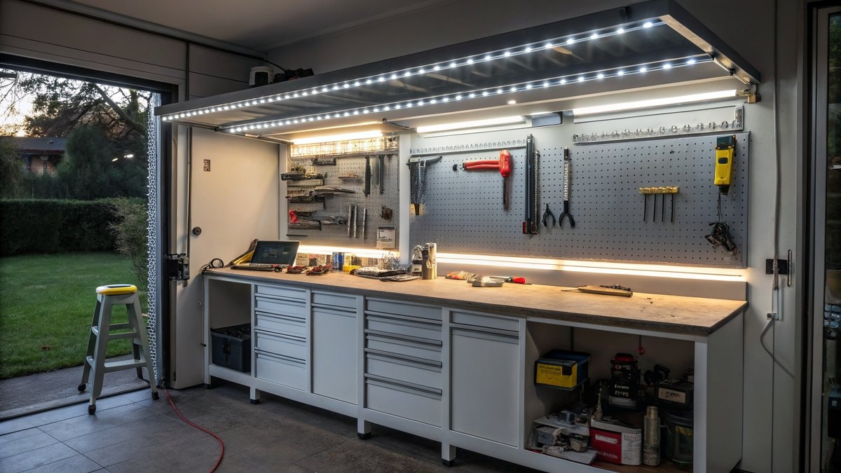 LED-Beleuchtung Werkbank