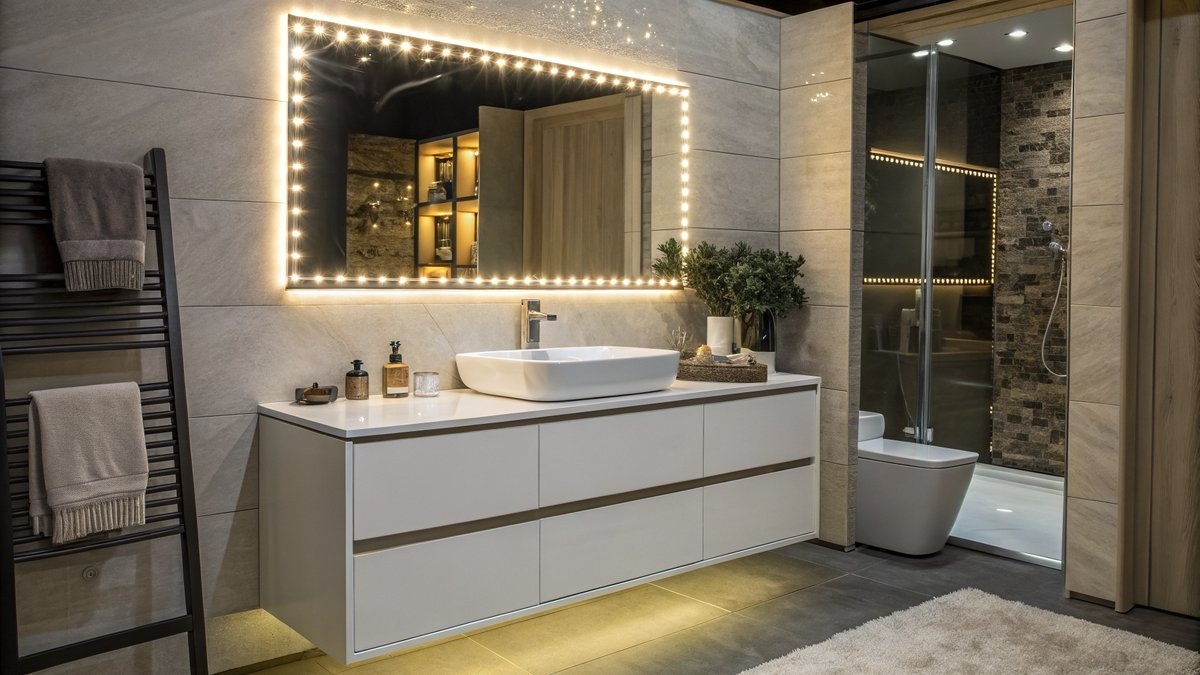 LED-Beleuchtung Waschtisch