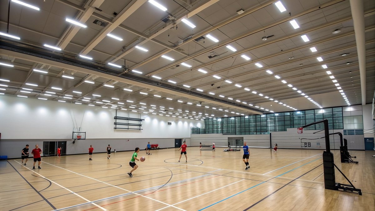 LED-Beleuchtung Turnhalle