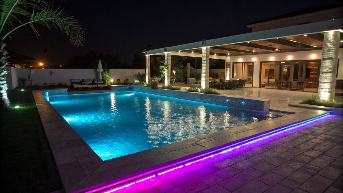 LED-Beleuchtung Pool