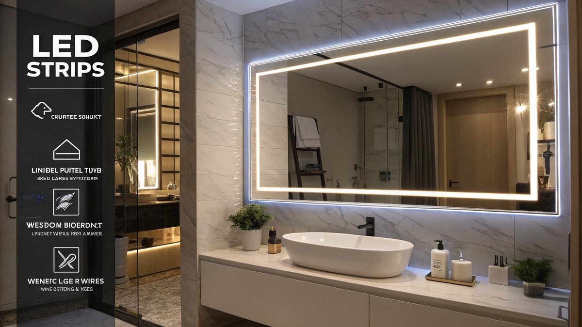 LED-Beleuchtung Badspiegel