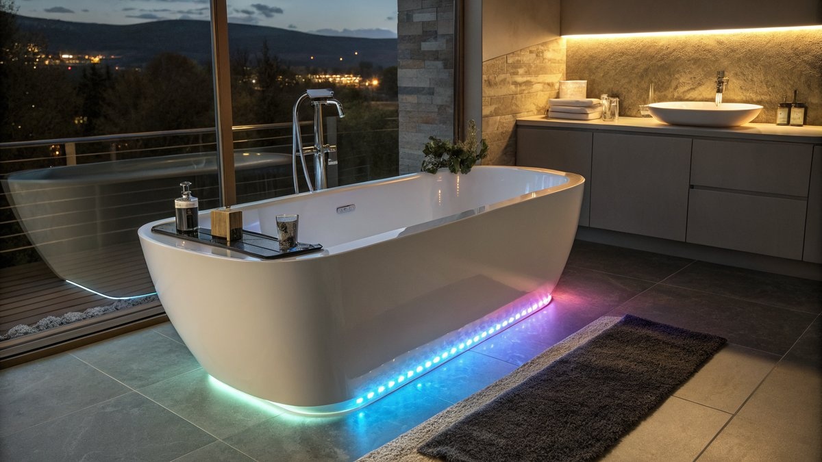 LED-Beleuchtung Badewanne