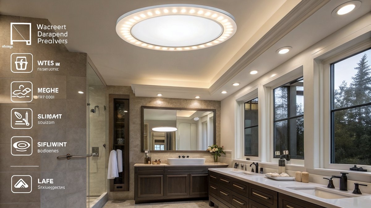 LED-Beleuchtung Bad Decke