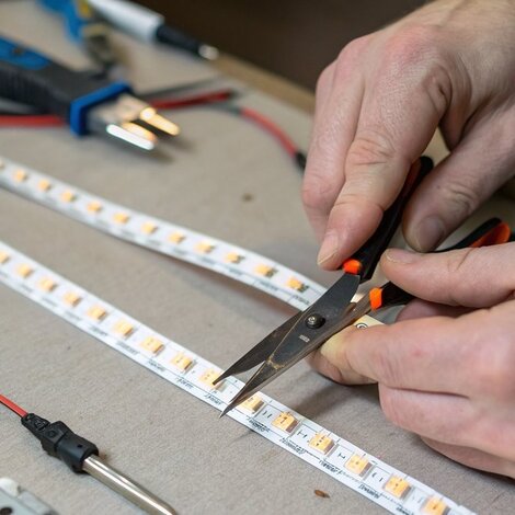 LED Streifen auf Maß schneiden