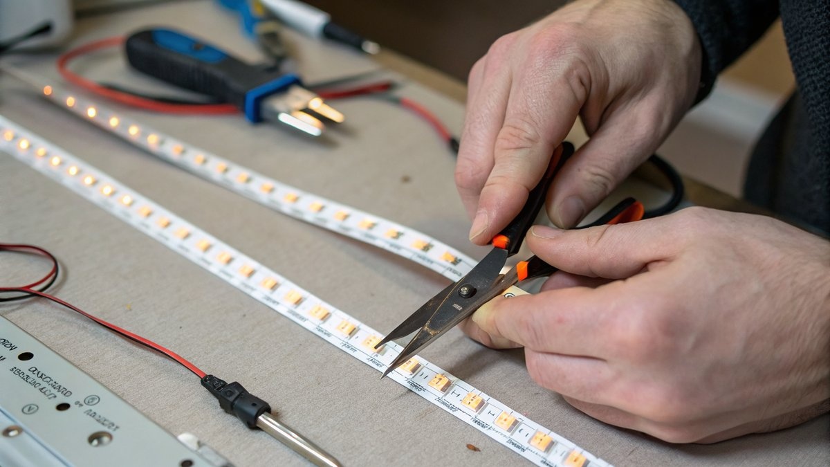 LED Streifen auf Maß schneiden