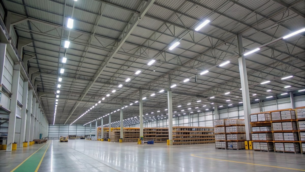 Lagerhalle LED Beleuchtung