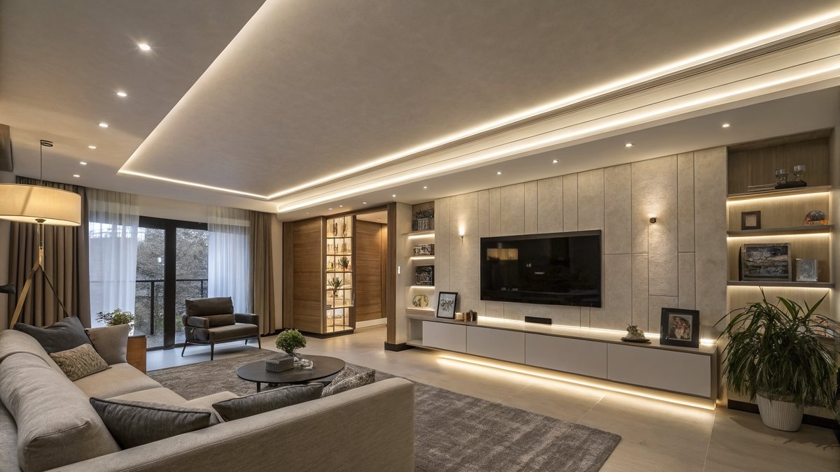 Kreation von Lichtlinien mit LED-Streifen