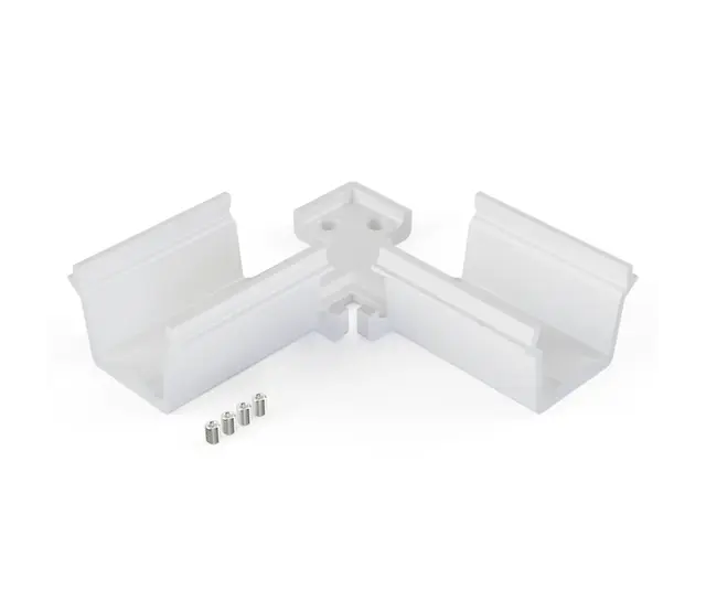 LED-Profil Eckverbinder 90° für XL340ALU, XL340WIT, XL340ZWART – Präzise Verbindung für LED-Streifenprofile, 340 mm, Aluminium, Weiß, Schwarz – Technische Kompatibilität für professionelle LED-Installationen