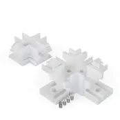 X‑Verbinder für LED Alu Profil XL306 – Kreuzverbinder in Alu‑Silber, Weiß oder Schwarz