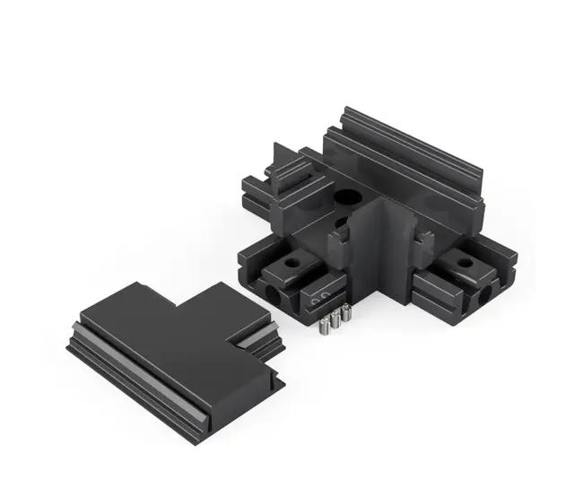 T-Verbinder für drei XL306 LED-Profile – Silber, Weiß oder Schwarz
