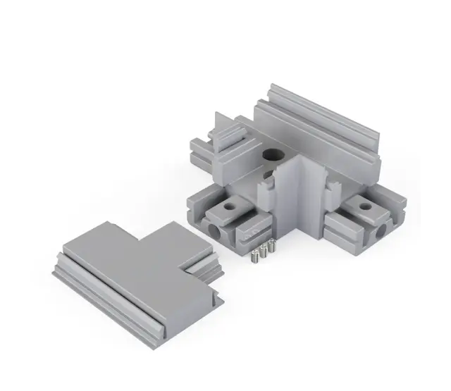 T-Verbinder für drei XL306 LED-Profile – Silber, Weiß oder Schwarz