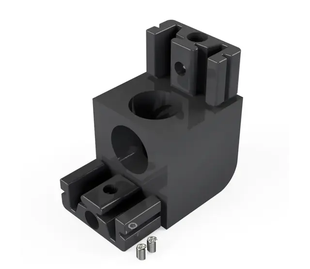 Inneneckverbinder 90° für LED Alu Profil XL306 – Innenwinkel‑Verbinder in Alu‑Silber, Weiß oder Schwarz