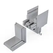 Außeneckverbinder 90° für LED Alu Profil XL306 – Außenwinkel‑Verbinder in Alu‑Silber, Weiß oder Schwarz