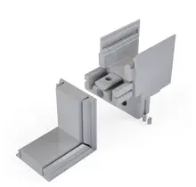 Außeneckverbinder 90° für LED Alu Profil XL306 – Außenwinkel‑Verbinder in Alu‑Silber, Weiß oder Schwarz