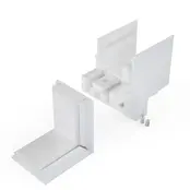90°-Außeneckverbinder für XL306 LED-Profile – Silber, Weiß oder Schwarz