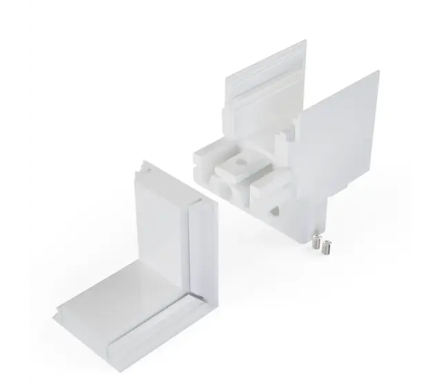 Außeneckverbinder 90° für LED Alu Profil XL306 – Außenwinkel‑Verbinder in Alu‑Silber, Weiß oder Schwarz