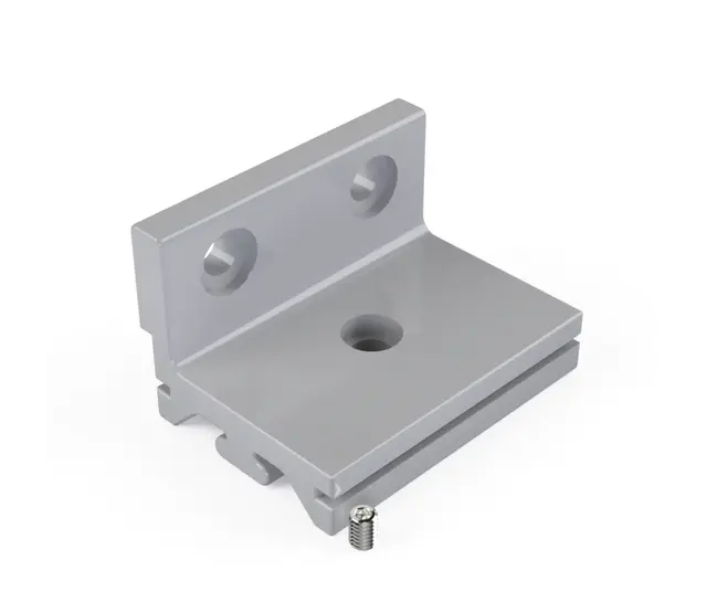 Seitliche Wandhalterung für LED Alu Profil XL306 – Wandmontage mit Lichtaustritt nach unten