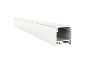 Weißes LED Aufbauprofil 318WEISS – 20 × 20 mm, 3 m, mit opaler Klick-Abdeckung | Kompaktes Vierkantprofil in Weiß inkl. Abdeckung