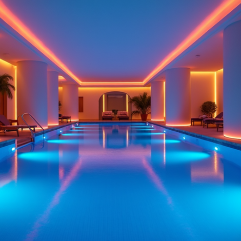 RGBWW LED-Streifen für Schwimmbäder