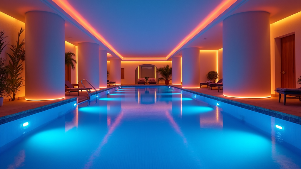 RGBWW LED-Streifen für Schwimmbäder