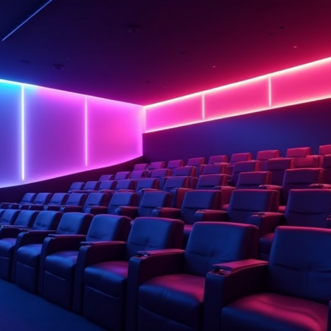RGBWW LED-Streifen für Kinos