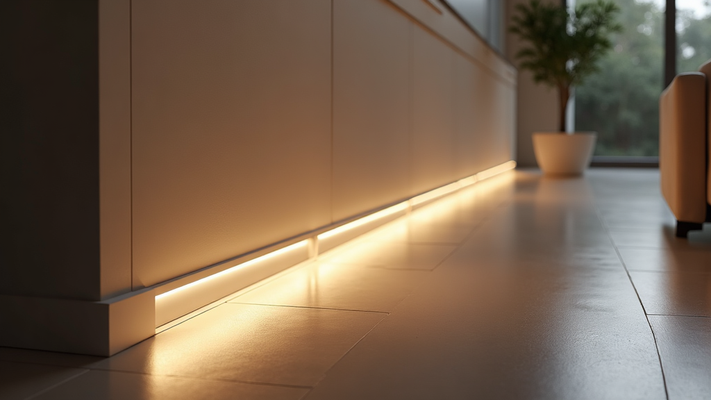 LED-Trockenbauprofil Bodenanschluss