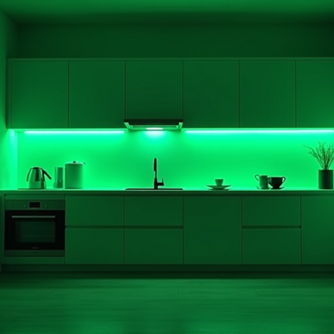 LED-Streifen grün