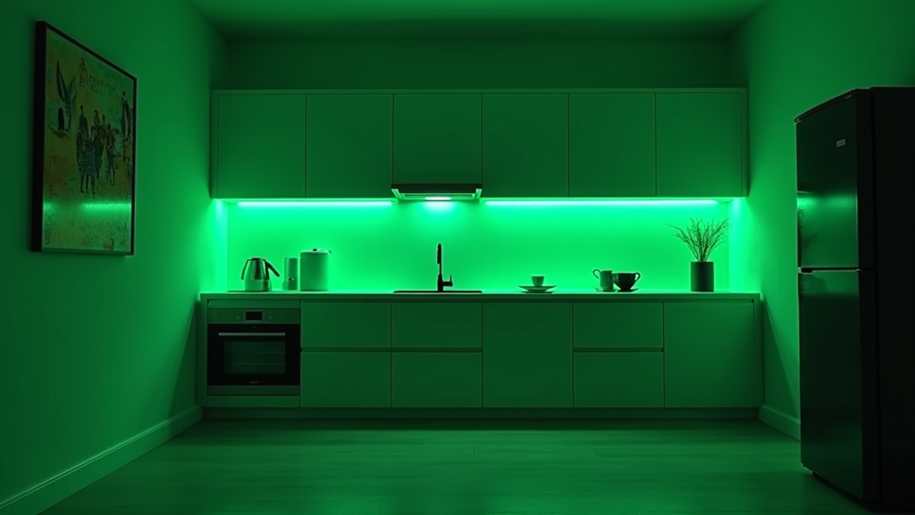 LED-Streifen grün