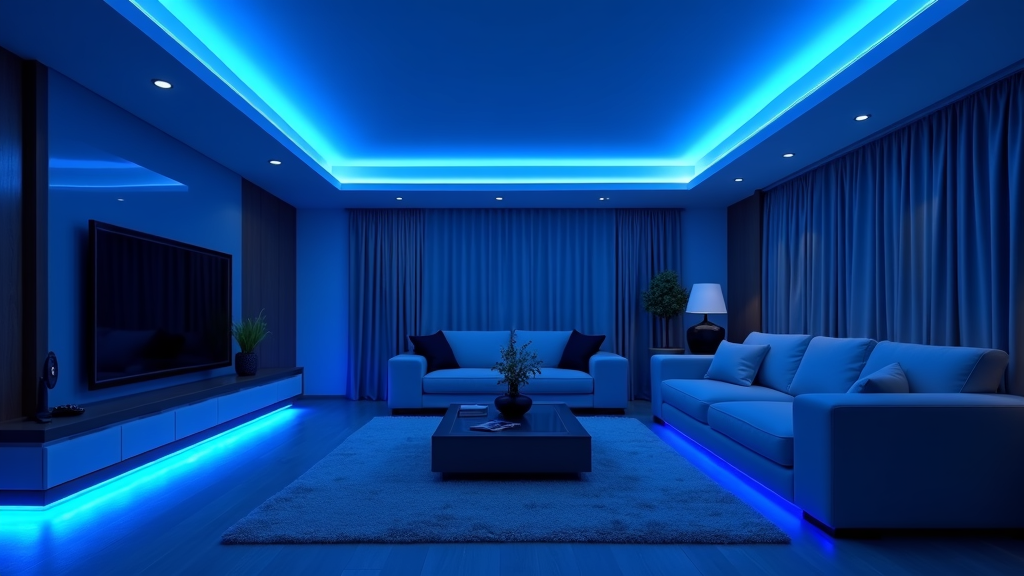 LED-Streifen blau