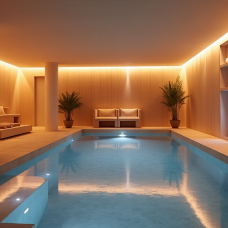 LED-Beleuchtung Wellnessbereich