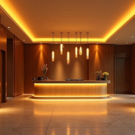 LED-Beleuchtung Hotel Lobbys