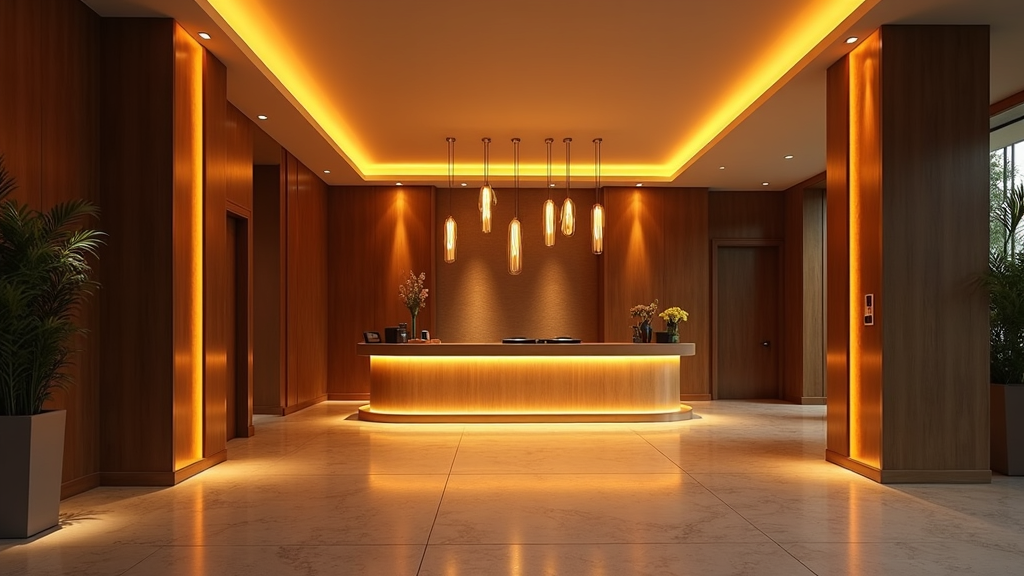 LED-Beleuchtung Hotel Lobbys
