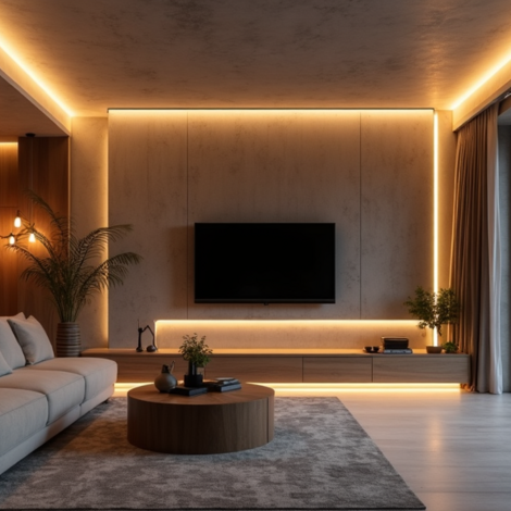 LED Streifen für in eine Wand